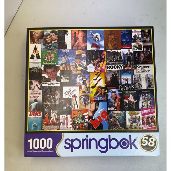 Springbok 1000-Piece Jigsaw Puzzle "Going To The Movies" 24" x 30" Complete - Picture 1 of 5